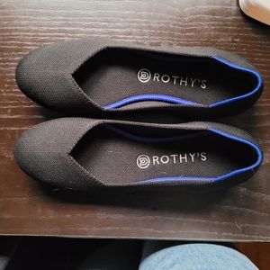 Rothy's the flat black size 9.5